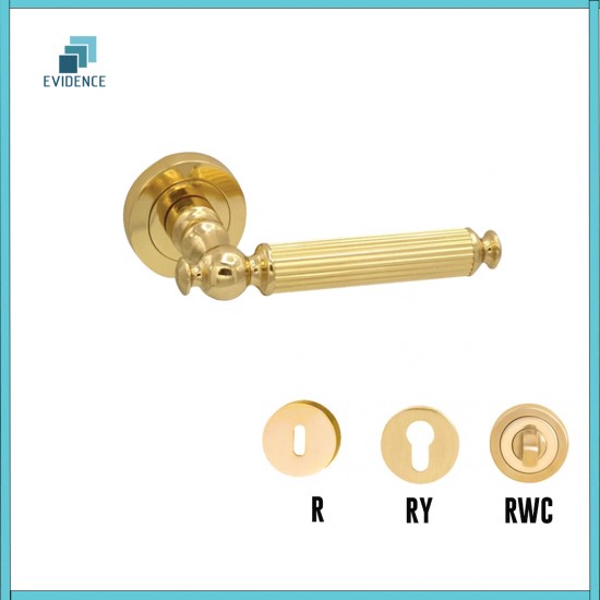 ERBA ROZETLİ ZAMAK KAPI KOLLARI